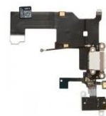 Шлейф Apple iPhone 5S с коннектором зарядки белый Оригинал