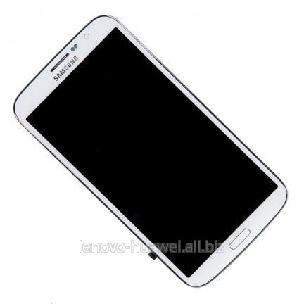 Дисплей Samsung i9200 Galaxy Mega в комплекте с белым тачскрином и корпусной рамкой