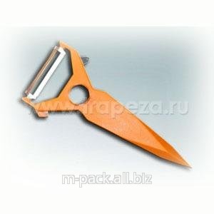 Нож для чистки картофеля TREND с двигающимся лезвием, оранжевый