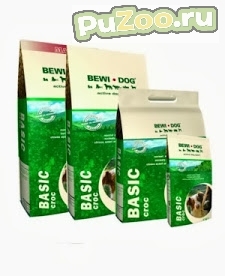Bewi dog Basic - сухой корм для собак с нормальным уровнем активности без пшеницы Беви дог базик