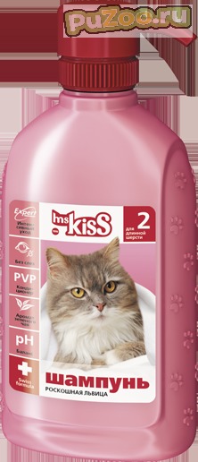 Ms.Kiss - шампунь-кондиционер мисс кисс роскошная львица для кошек длинношерстных пород