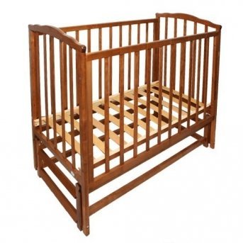 Кровать детская Можга Кристина 120*60 классическая, маятник продольный