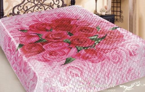 Комплект постельного белья кпб евро искусственный шелк marianna роза 3d