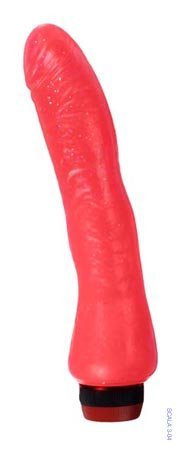 Гелевый вибратор Jelly розового цвета, 18.5 см