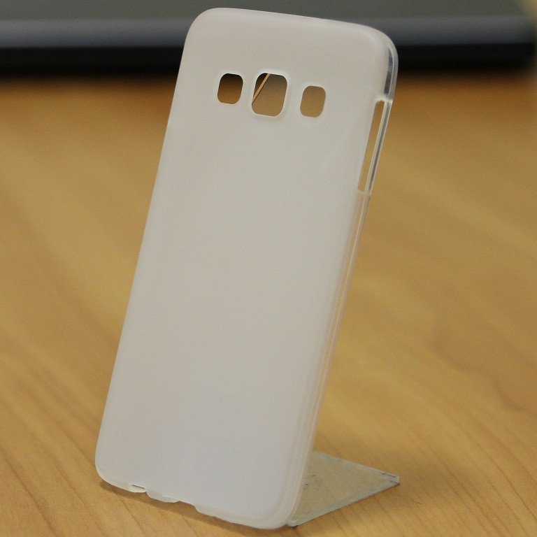 Чехол силиконовый матовый для Samsung Galaxy A3 белый