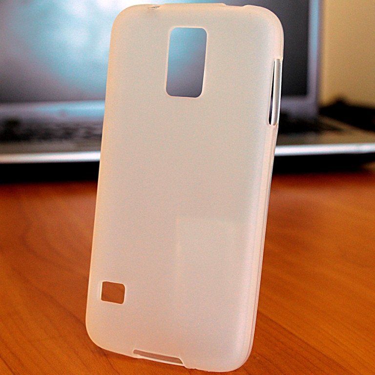Чехол силиконовый матовый для Samsung Galaxy S5 белый
