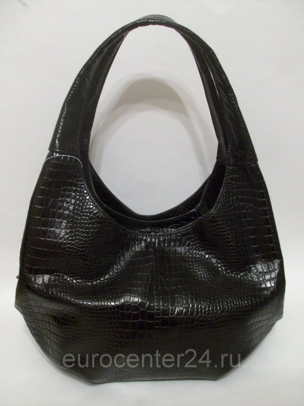Кожаная женская черная сумка