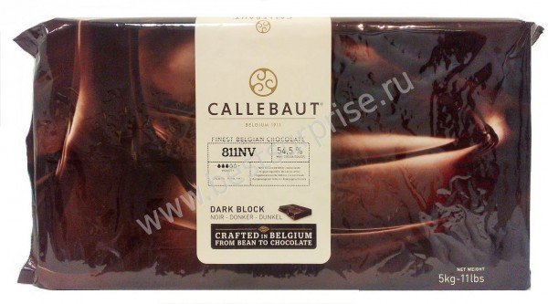 Темный шоколад 54.5% Barry Callebaut в блоке 5 кг.