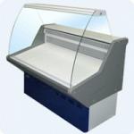 Витрины холодильные ВХН-1,0 Нова (с гнутым стеклом,нержавейка)