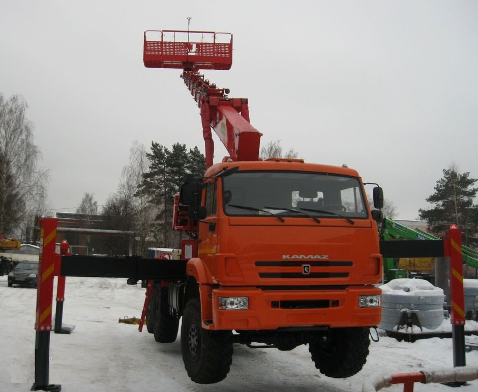 Автогидроподъемник ПСС-142.45 (HS4570) на шасси КАМАЗ-43118