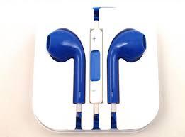 Наушники Apple EarPods для iPhone (Синие) Новые