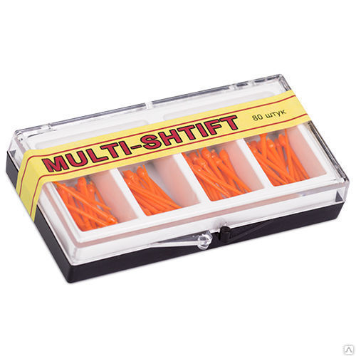 Штифты беззольные Multi Shtift  оранжевые конус 1,5мм Арт.11001