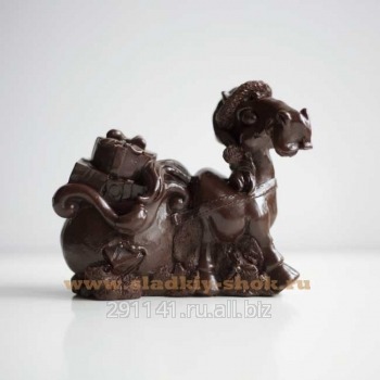 Шоколадная фигурка Лошадка с подарками, арт. 13-053Г