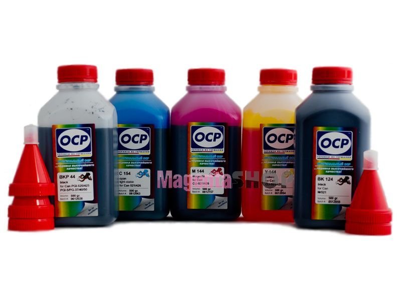 Экономичный набор чернил OCP (5 цветов по 500 грамм) для картриджей pgi-425bk и cli-426m