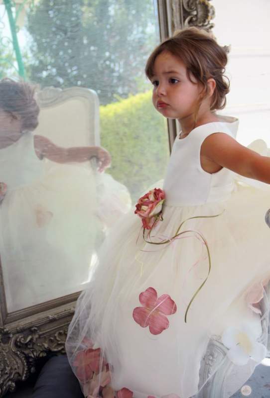 Платье с Лепестками роз (Слив/белое) всех цветов KD-160B