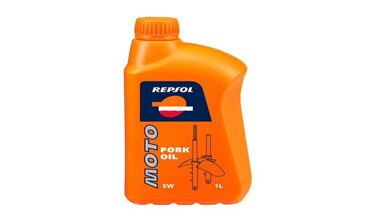 Гидравлическое масло для вилок и амортизаторов мотоциклов Repsol Moto Fork Oil 5W