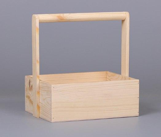 Средний сплошной деревянный ящик 240*190*100
