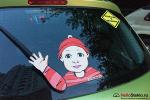 Набор "Ребенок в машине" - живая наклейка на стекло авто