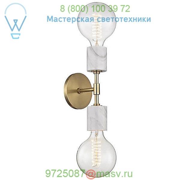 H120102-AGB Mitzi - Hudson Valley Lighting Asime Double Wall Sconce, настенный светильник бра
