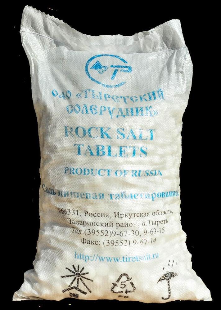 Соль таблетированная 25 кг ТМ Тыретский солерудник