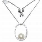 S925 Sterling Silver Necklace Women's Pearl Collar Chain - Раздел: Галантерея, бижутерия, ювелирные изделия