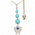 S925 sterling silver necklace pearl fish sweater chain - Раздел: Галантерея, бижутерия, ювелирные изделия