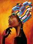 Алмазная мозаика «Портрет африканки» LMC013