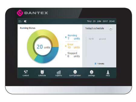 Новый централизованный контроллер DANTEX с сенсорным экраном