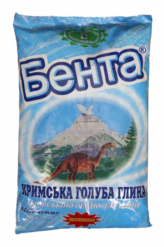 Крымская голубая глина с морской солью  для ванн  (БЕНТА™)