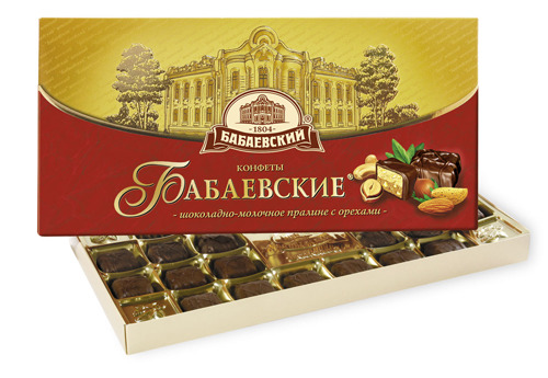 Бабаевские Шоколадно-молочное пралине с орехами