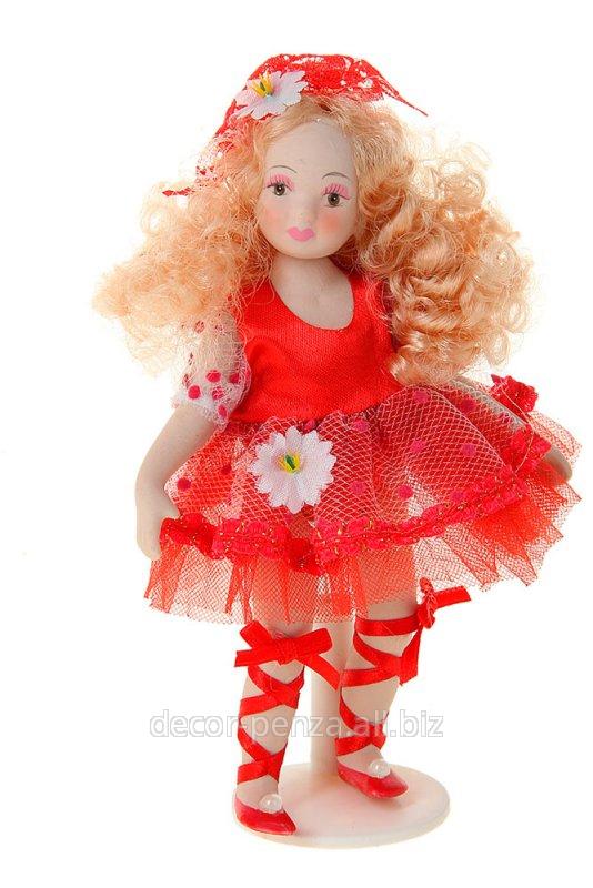 Кукла коллекционная  Варвара в платьишке с юбкой из сетки  17 см 136077