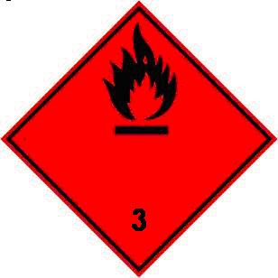 Знаки опасности (наклейки) по ДОПОГ на бензовоз