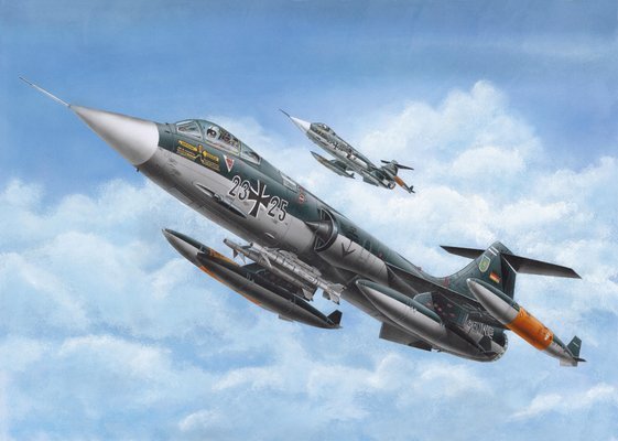 Модели авиационной техники   Сверхзвуковой истребитель  F-104G 