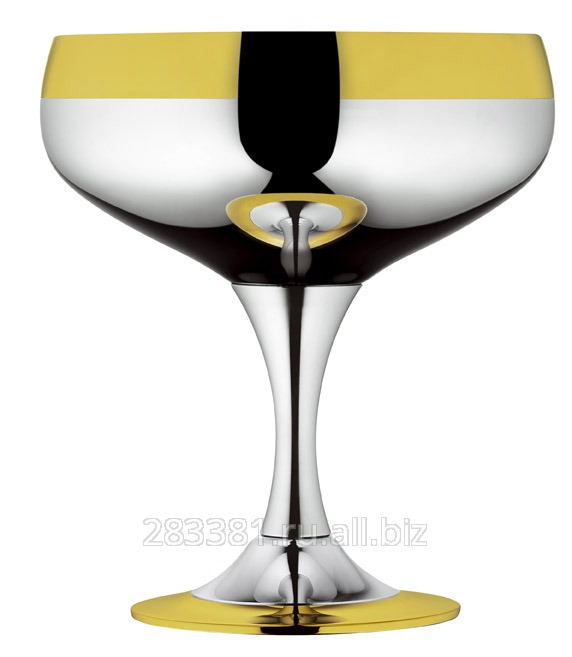 Набор бокалов для шампанского с золотым декором, 6 шт.  арт. LS-160-C-DG