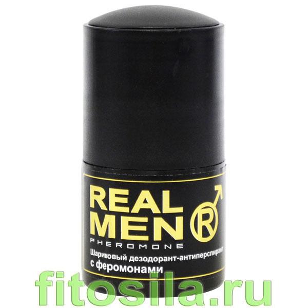 Real Men (РЕАЛ МЕН) шариковый дезодорант-антиперсперант с феромонами 50 мл