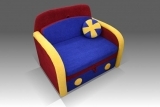 Выдвижной детский диван «Машинка»