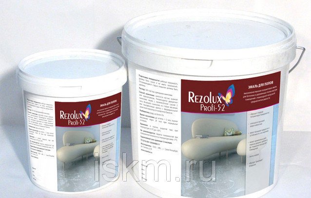 Эмаль для полов Rezolux Profi-52, коричневый