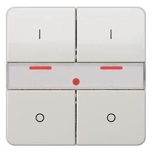 Выключатель 4-кнопочный с индикатором led, белый SCHN_MGU5.531.18