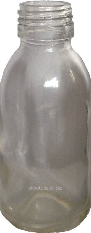 Бутылка стекляная 100 мл прозрачная