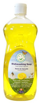 Концентрированное моющее, чистящее средство для посуды с ароматом лимона  Green Smile