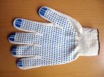 Рабочие хлопчатобумажные перчатки с ПВХ