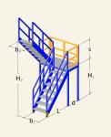 Металлические лестницы для склада