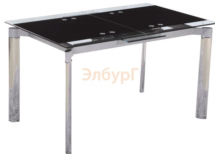Стол стеклянный кухонный KSD-230T.A, Black/CR Китай