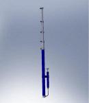 Пневматическая телескопическая мачта высотой  6480 мм