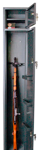 Шкаф металлический  для хранения оружия купить Стрелок-7 на 1-3 ствола