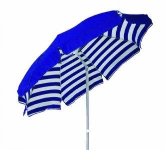 Зонт круглый с поворотной рамой, 2000 мм, бело-синий, Maffei, Venezia