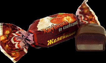 Конфеты Желейные вкус Клубника со сливками