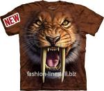 Мужская футболка The Mountain Sabertooth Tiger с саблезубым тигром