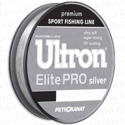Леска ULTRON Elite Platinum 0,45 мм, 100 м, 19,0 кг, серебр. (уп.5 шт)