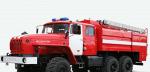 Автоцистерна пожарная АЦ 8,0-40 Урал 55571 экипаж 6 чел., насос в среднем отсеке
